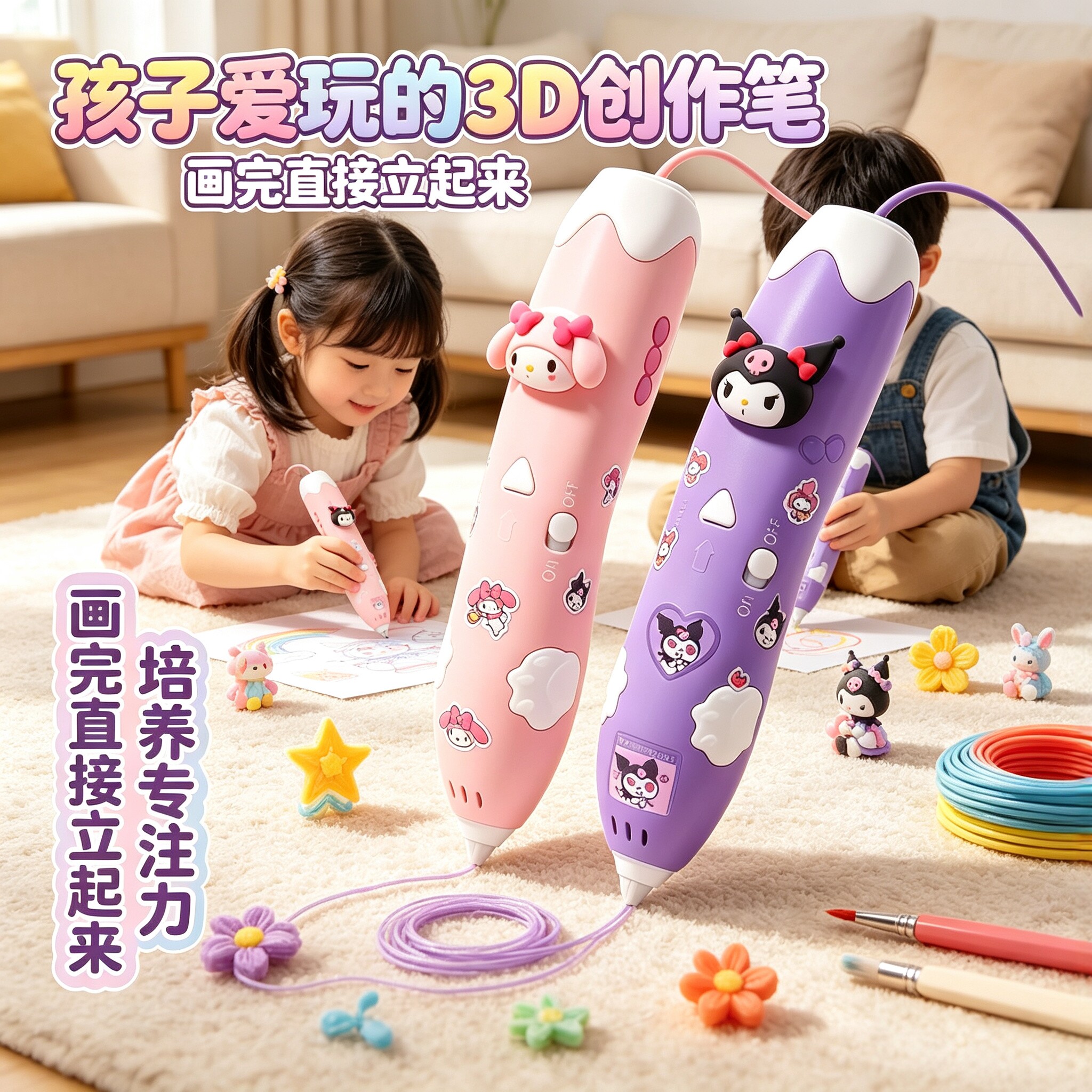 2026新款儿童3D打印笔益智DIY