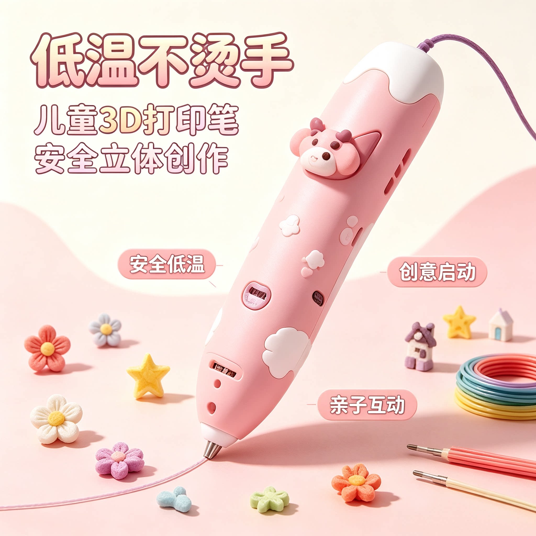 2026新款儿童3D打印笔益智DIY