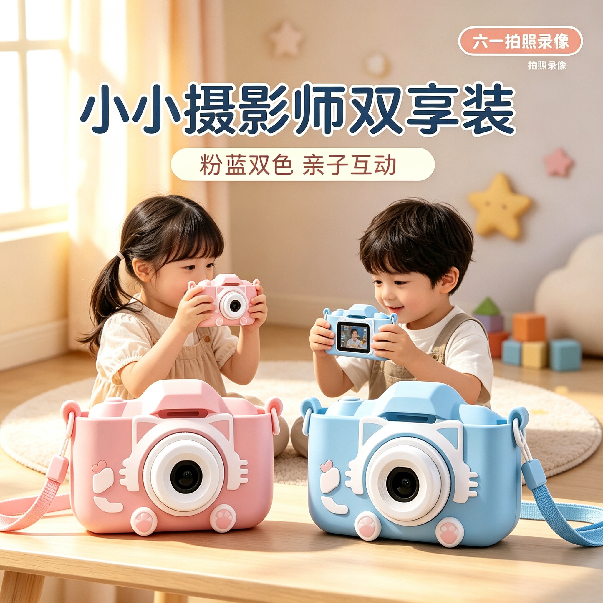 儿童可拍照迷你相机玩具