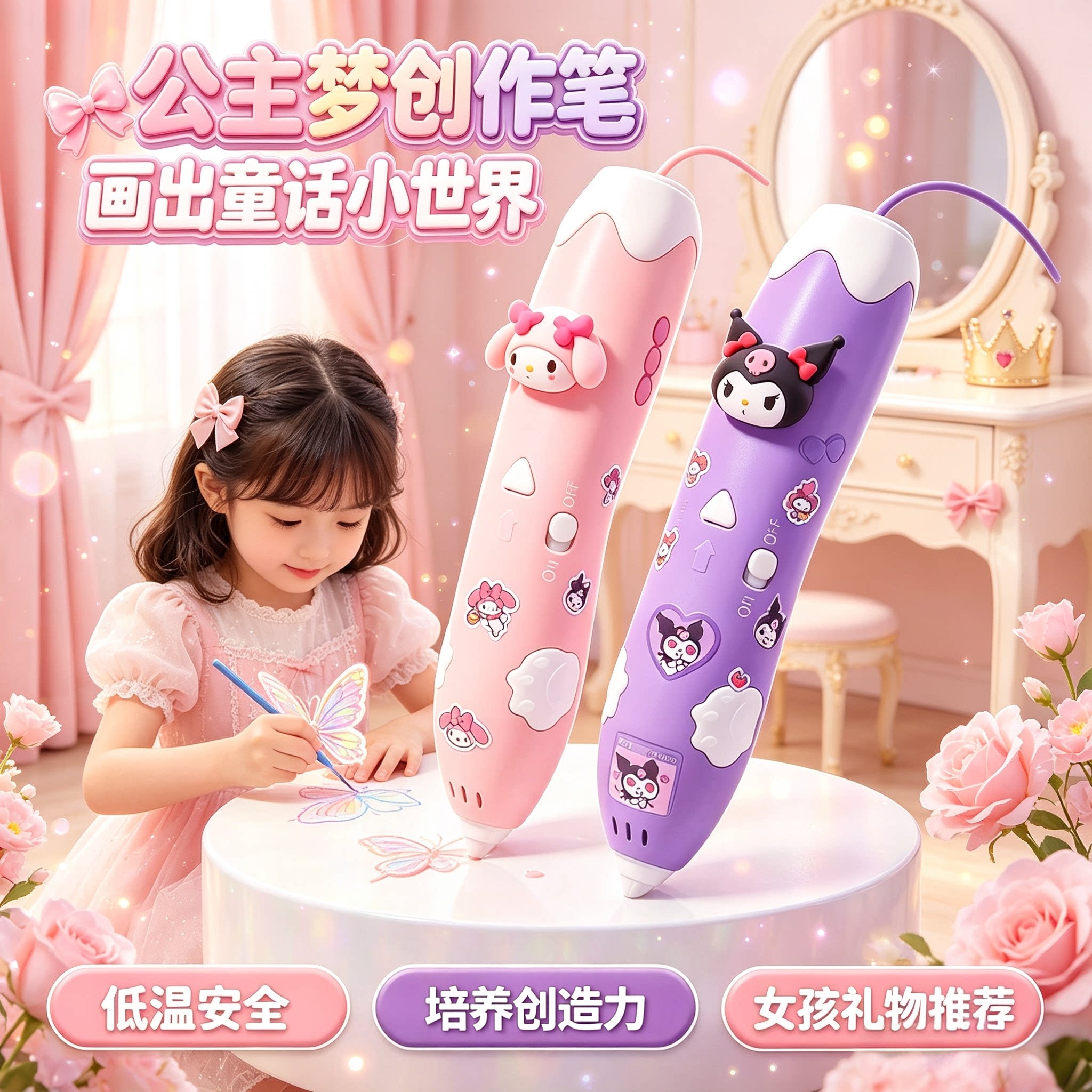 2026新款儿童3D打印笔益智DIY