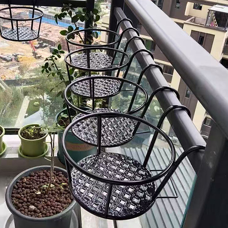 铁艺花篮栏杆护栏花架平价阳台悬挂网红窗台绿萝吊兰花盆置物架,收纳整理,阳台置物架,淘宝优惠券,粉丝福利购,淘宝优惠卷