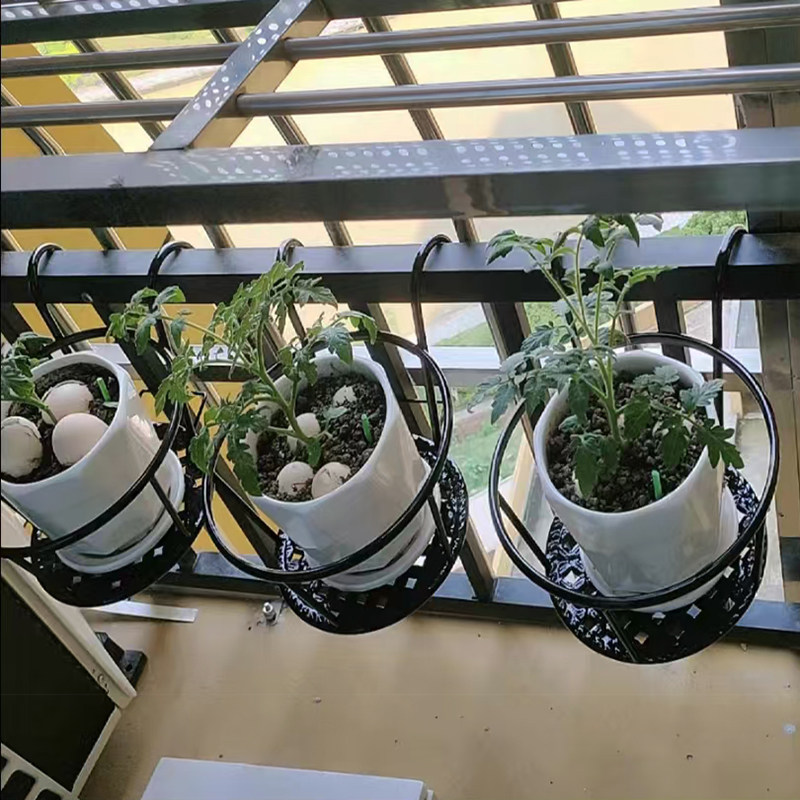 清仓挂壁花盆架防护栏绿植室外庭院花卉挂钩花架子阳台悬挂式花架,收纳整理,阳台置物架,淘宝优惠券,粉丝福利购,淘宝优惠卷