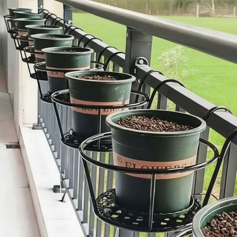 清仓挂壁花盆架防护栏绿植室外庭院花卉挂钩花架子阳台悬挂式花架,收纳整理,阳台置物架,淘宝优惠券,粉丝福利购,淘宝优惠卷
