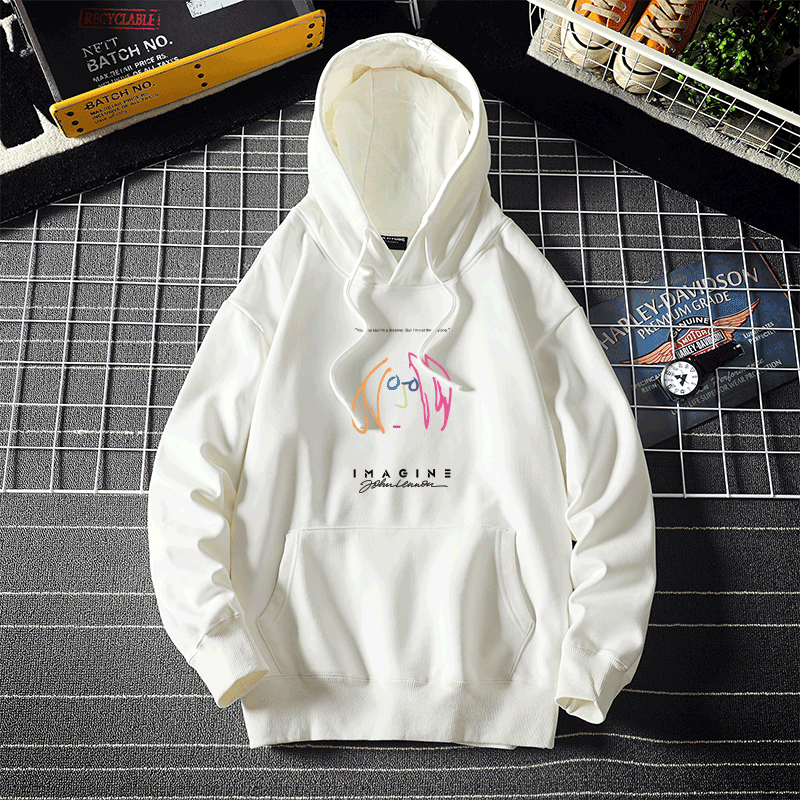 披头士the beatles约翰列侬 imagine john lennon卫衣连帽男女