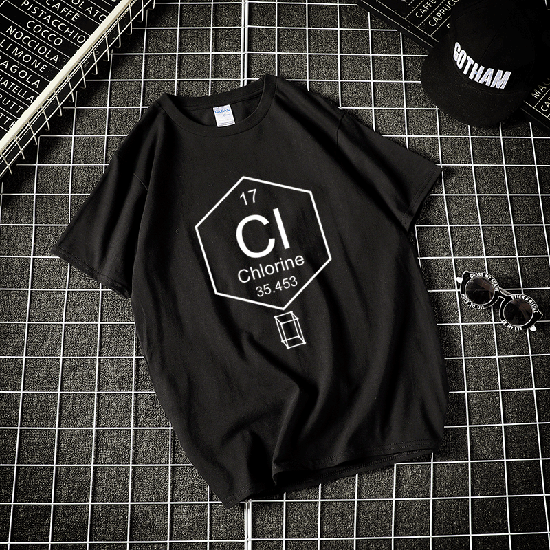 cl元素周期表原创短袖t恤定制
