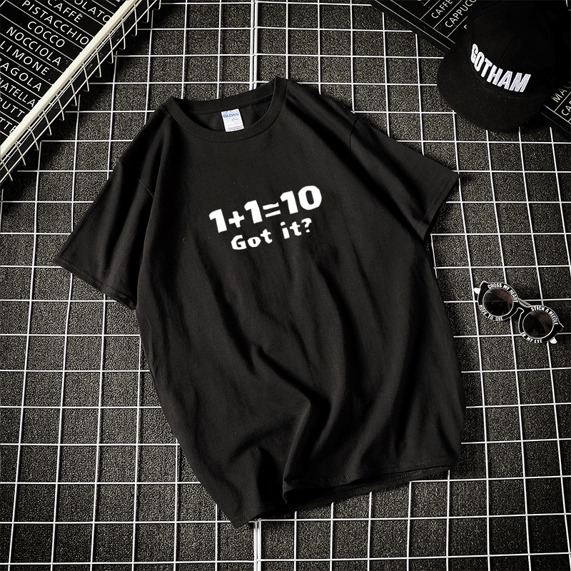 短袖工程师衣服进制t恤