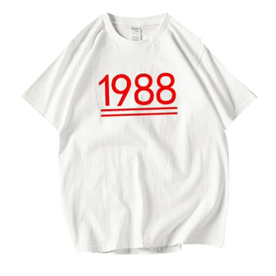 情侣个性潮流纯棉短袖t恤衫定制