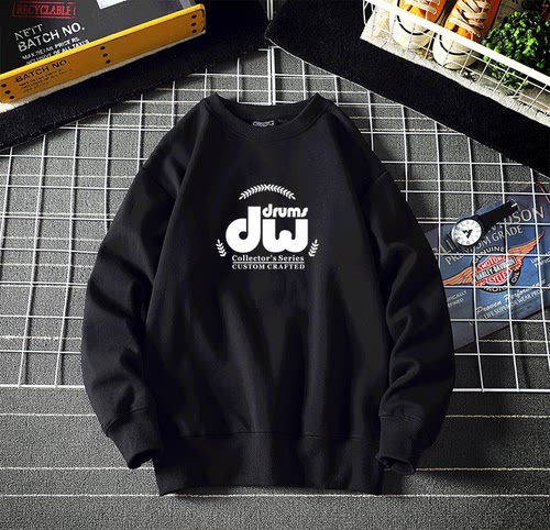 架子鼓连帽摇滚周边DW鼓手卫衣