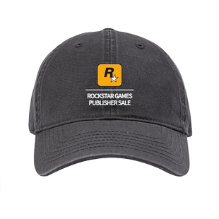GTA5游戏公司 Rockstar Games周边R星标志帽子棒球帽男女简约定制