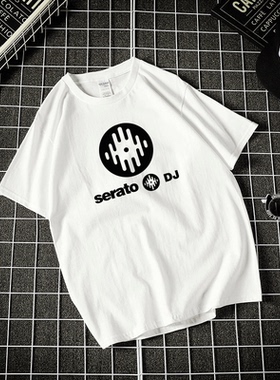 DJ混音软件电子音乐电音混音软件制作短袖宽松男女大码宽松上衣服