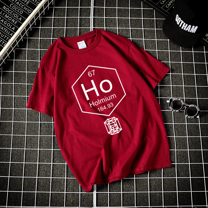 化学元素钬ho纯棉短袖t恤男女装周期表符号holmium半袖衫班服定制