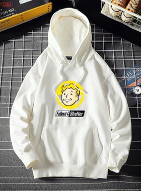 STEAM游戏周边衣服 辐射4 Fallout pipboy 连帽卫衣套头男女定制