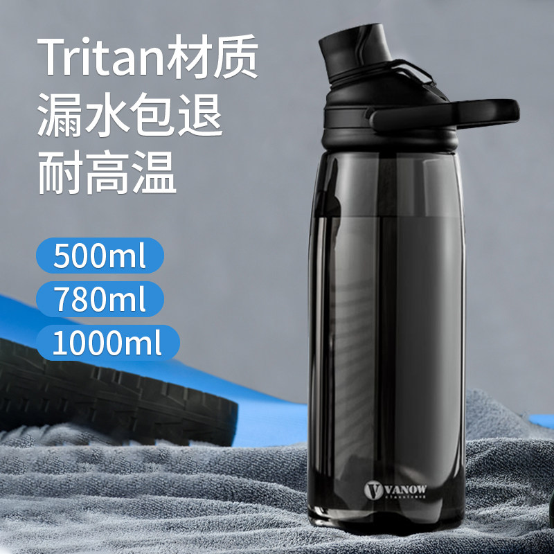 vanow新款运动水杯子耐高温大容量tritan防摔塑料男生女健身水壶图片