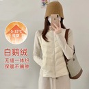 鹅绒排骨羽绒服外套女2025秋冬季新款韩版修身轻薄冲锋衣内胆上衣