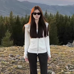 卫衣外套女2025秋季新款春秋款露露修身瑜伽服开衫紧身运动上衣