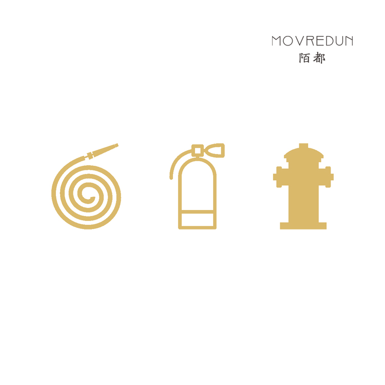 消防门立体字管道原创设计提示牌