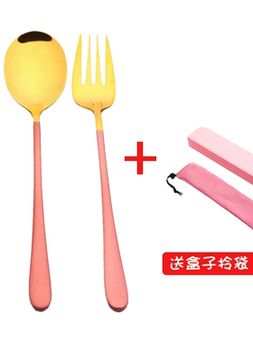 定制刻字304筷子勺子叉子套装