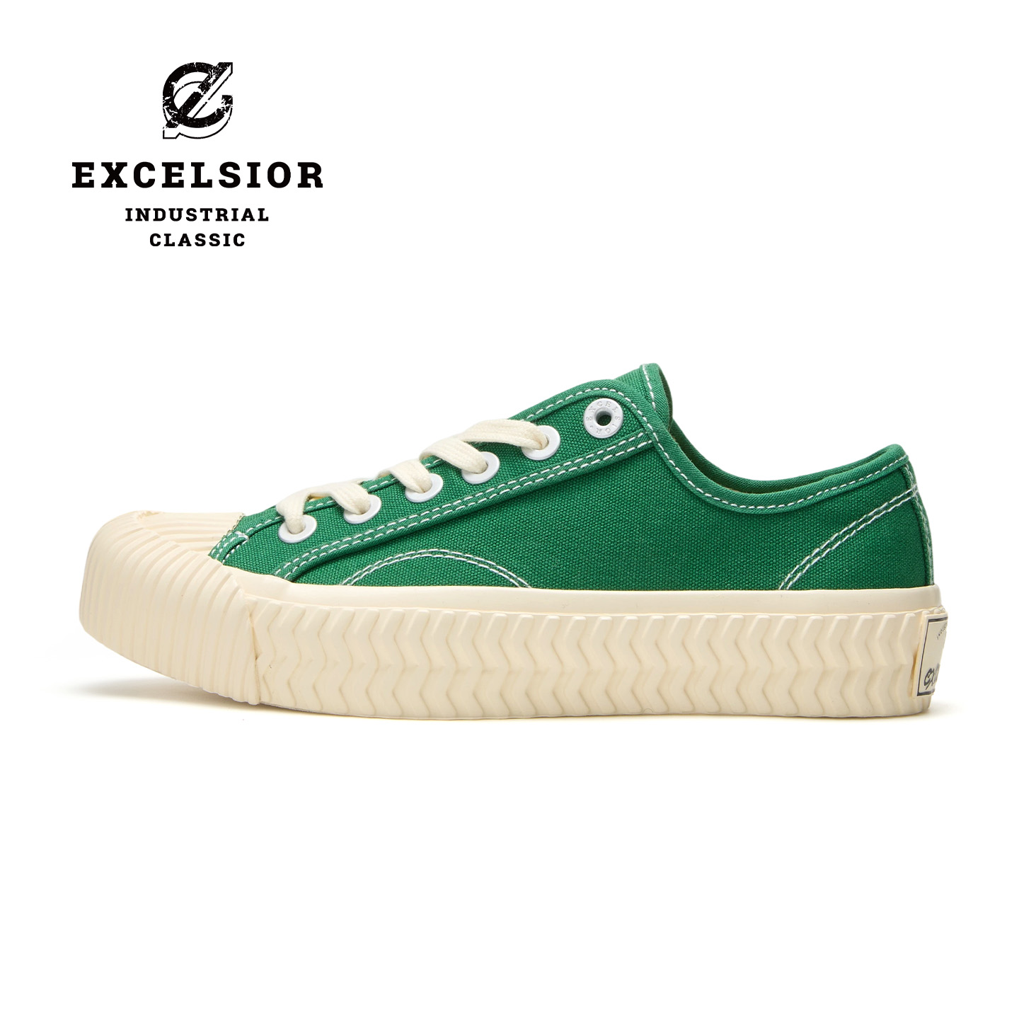 excelsior厚底增高饼干帆布鞋