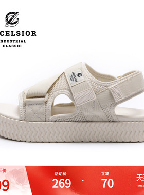 excelsior饼干鞋官方 厚底防滑凉鞋男女运动沙滩鞋 STRAP SANDAL