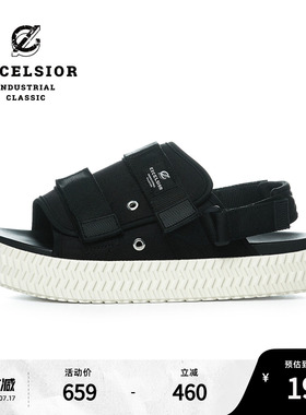 excelsior饼干鞋官方 轻便情侣凉鞋魔术贴厚底沙滩鞋 BOLT SANDAL