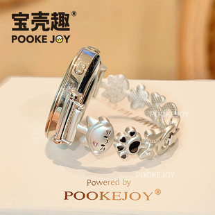 4pro金属gt2夏季 透气gt4可爱显白gt3金属表带watch4夏 gt5pro表带音乐猫表带fit3 宝壳趣适用于华为手表gt6