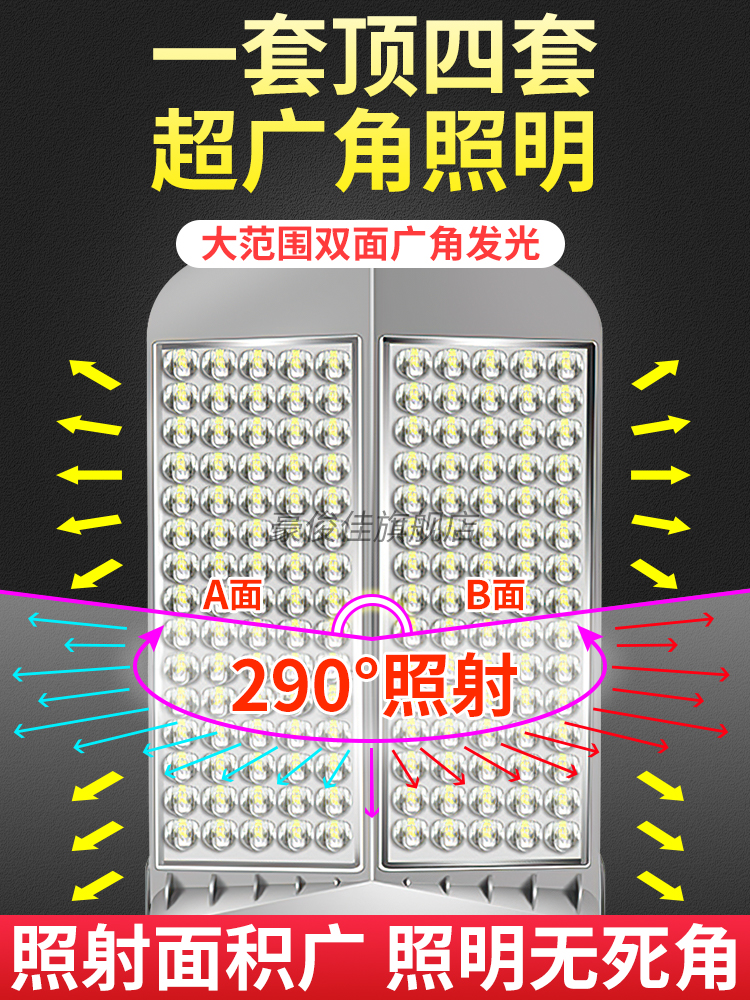 LED路灯头0户外灯新农村高广场灯市10W超亮大功率防水具电杆新款