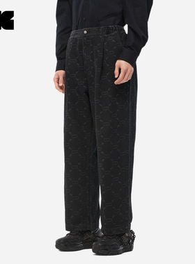 LNG春夏新品 城市通勤锐欧牛仔水洗时尚提花长裤