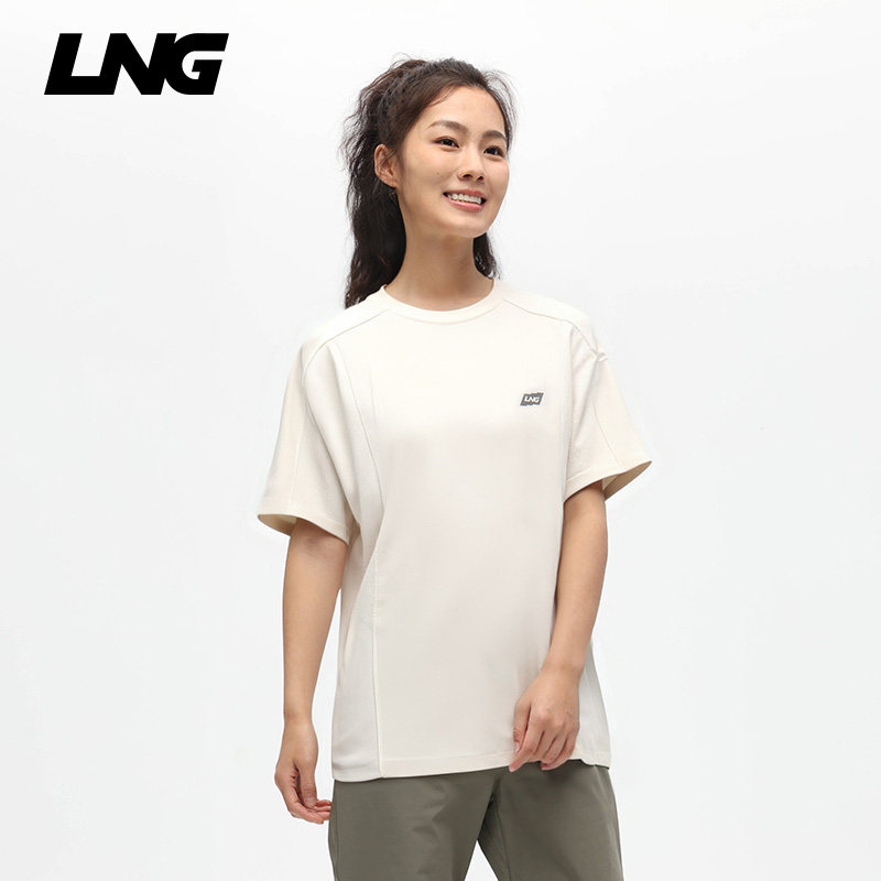 LNG25春夏新品女款户外骑行吸湿速干弹性接触凉感运动T恤