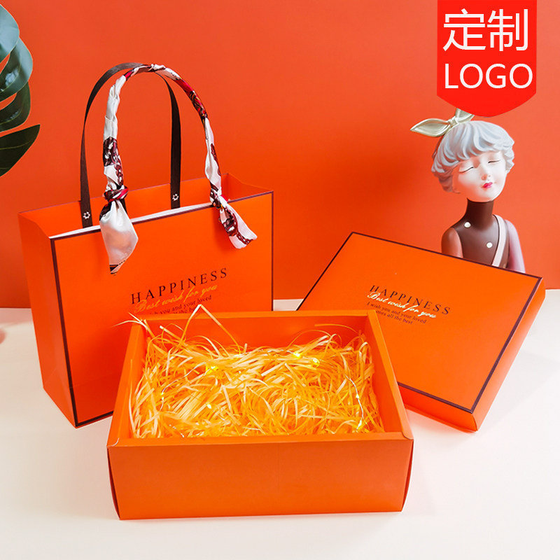 创意生日小众礼物盒伴手礼包包围巾礼品包装手提盒子空盒定制礼盒
