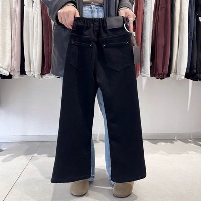 女童修身显瘦牛仔喇叭裤