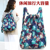 百搭尼龙束口袋妈咪包大容量双肩包女运动休闲包背包轻便旅行包包