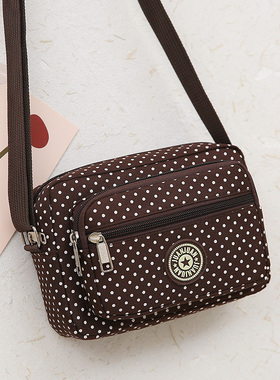 日韩斜挎包女帆布单肩牛津布妈妈包背包中年婆婆包斜挎包零钱包女