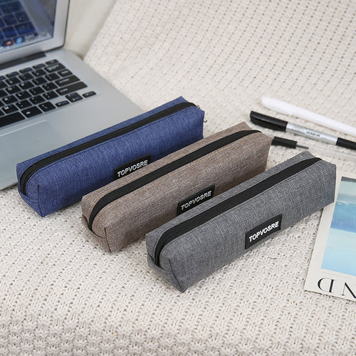 初中生小学生耐用帆布铅笔袋