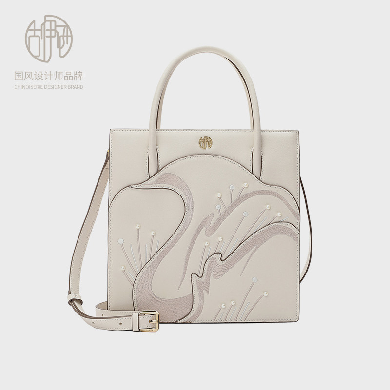 【宝藏品牌】中国风大容量手提托特包单肩大包牛皮艺术复古包包