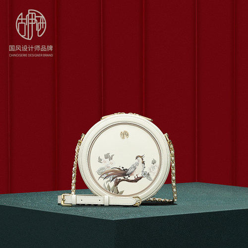 【宝藏新品】新中式印花圆饼包