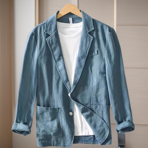 2026男装春秋英伦商务西装单层外套休闲时尚男上衣Men jackets