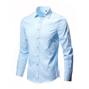 5XL Mens Casual Shirts Slim Fit Dress Shirt for Men大码衬衫