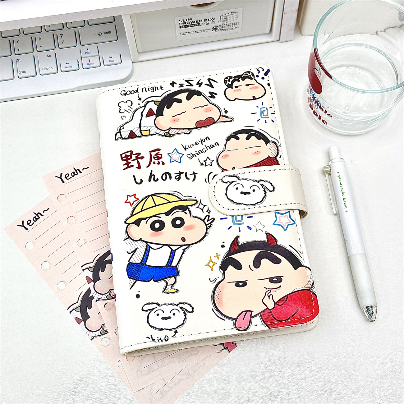 蜡笔小新A6PU彩页笔记本记事本