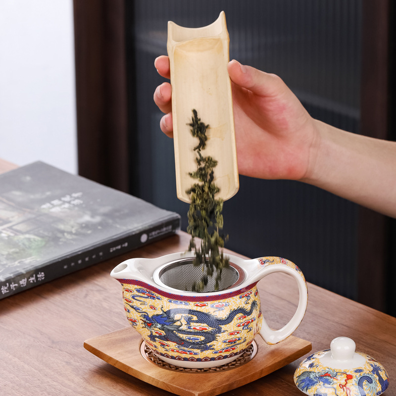 ID3L泡茶壶陶瓷过滤大号容量带内网胆家用单壶冲茶器功夫茶具泉熔