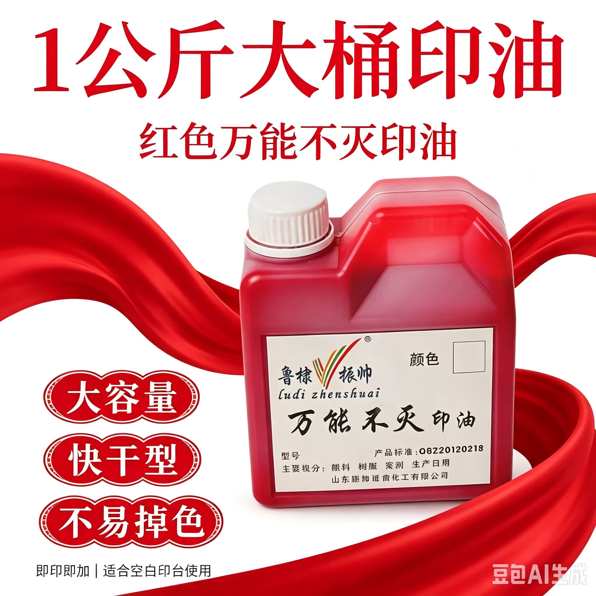 工业印油印章盖印用不掉色红蓝黑