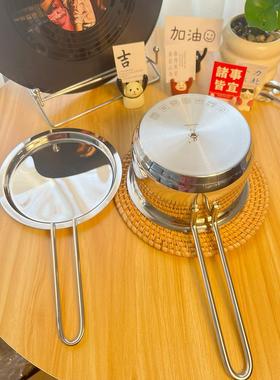 304不锈钢奶锅家用宝宝辅食小汤锅婴儿煮粥泡面热牛奶不粘平底锅