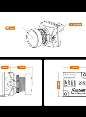 Racer Nano4 摄像头 穿越机FPV竞速高清镜头航模 防水设计