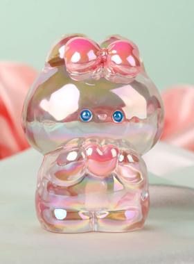 可爱少女心兔兔办公室桌面装饰品日系治愈礼物