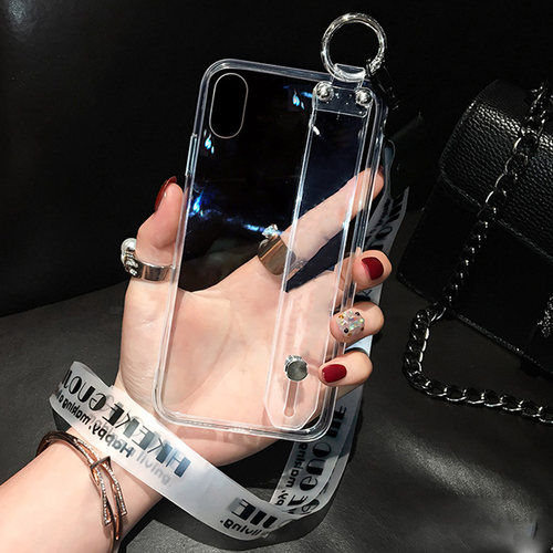 适用于苹果11pro手机壳iphone11promax透明A2217软边硅胶A2220亚克力硬壳IP腕带支架PG带挂绳11Pro女款保护套