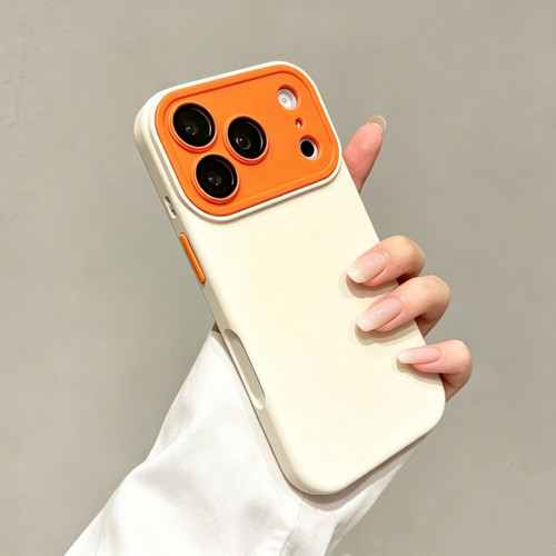 撞色大视窗适用于iPhone17Promax手机壳仿液态硅胶苹果17pro防摔