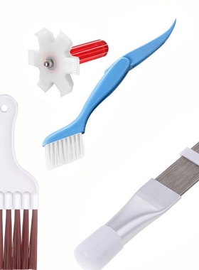 白色翅片梳刷子梳子空调翅片梳不锈钢翘片刷冷凝器清洗刷散热器