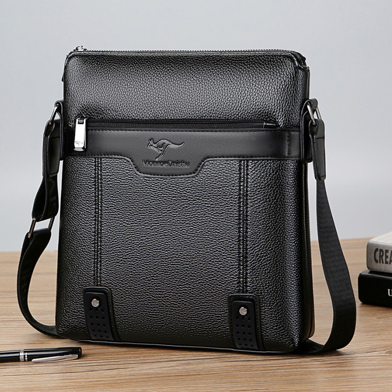 香港真皮男包单肩包男士斜挎包