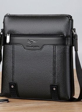 香港I.TGREG新款休闲时尚商务公文包男真皮男包单肩包男士斜挎包