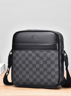 香港I.TGREG新款真皮男士单肩包时尚斜挎包软皮商务韩版休闲背包