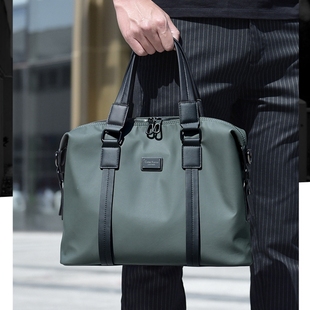 香港I.Tgreg新款男包横款通勤手提包休闲商务大容量出差旅行包潮